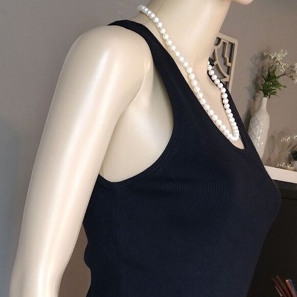 Two Tank Tops, Women's Size XL Josephine Chaus (Black) and Talbots (White) Tanks - Picture 4 of 16